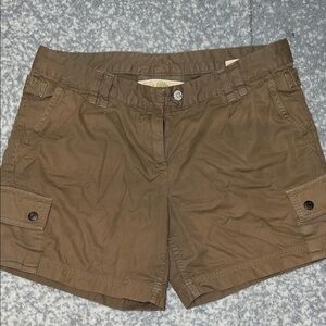 J. Crew Brown Cargo Shorts Size 10